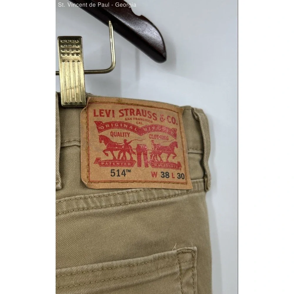 Levi's 511 Tapered Fit Pants Men's 38x30 Brown Casual